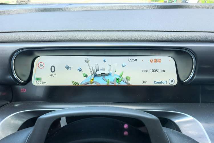 Used smart #3 2024 Dynamic Standard Edition Odometer Close Up