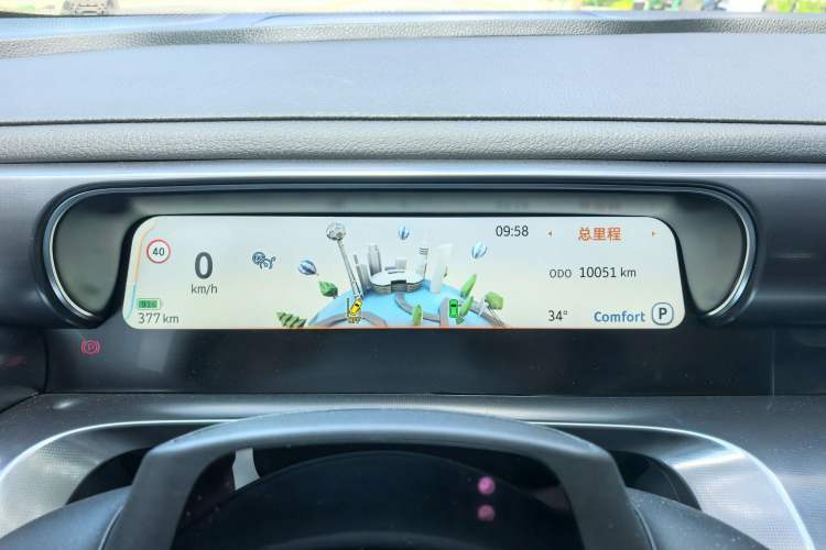 Used smart #3 2024 Dynamic Standard Edition Odometer Close Up