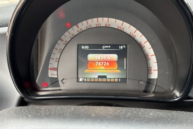 Used smart forfour 2016 0.9T 66 kW Pioneer Edition Odometer Close Up