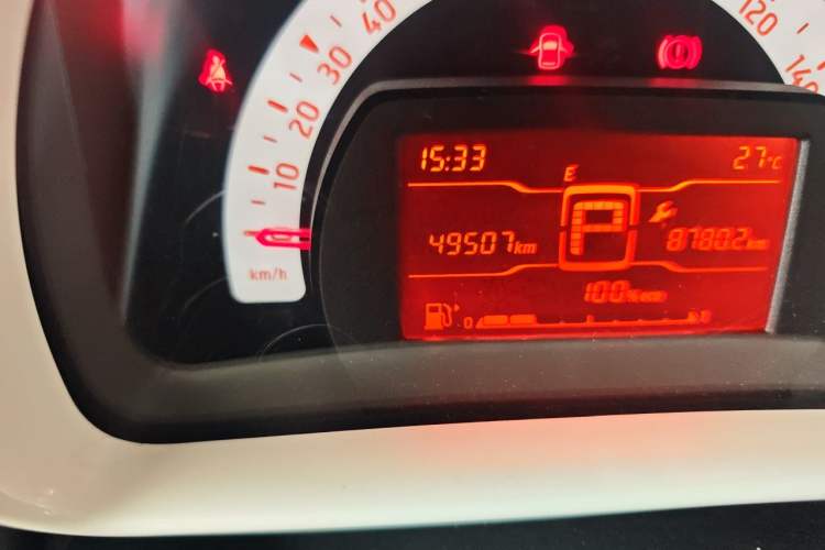 Used smart forfour 2016 1.0L 52 kW Dynamic Edition Odometer Close Up