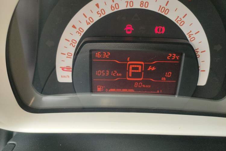 Used smart forfour 2016 1.0L 52 kW Dynamic Edition Odometer Close Up