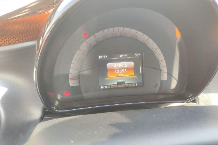 Used smart forfour 2016 1.0L 52 kW Passion Edition Odometer Close Up