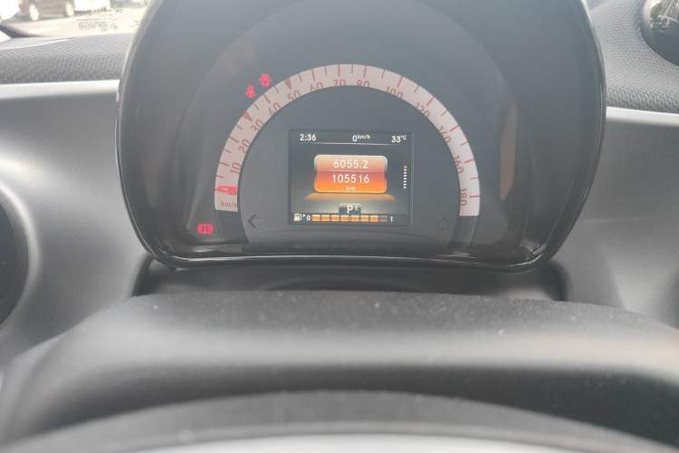 Used smart forfour 2016 1.0L 52 kW Passion Edition Odometer Close Up