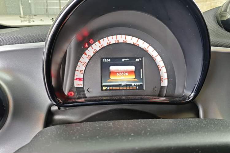 Used smart forfour 2016 1.0L 52 kW Passion Edition Odometer Close Up