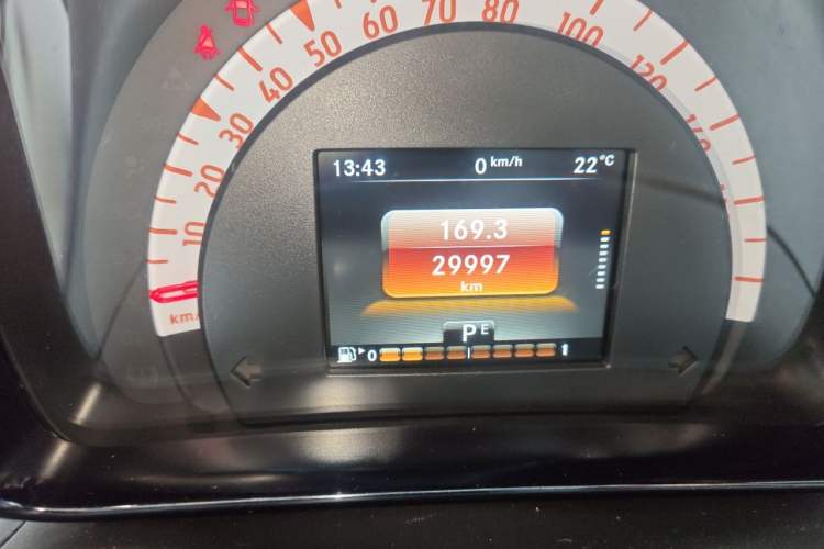 Used smart forfour 2016 0.9T 66 kW Pioneer Edition Odometer Close Up