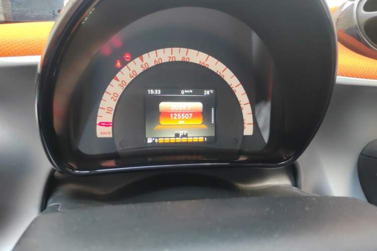 Used smart forfour 2016 1.0L 52 kW Passion Edition Odometer Close Up