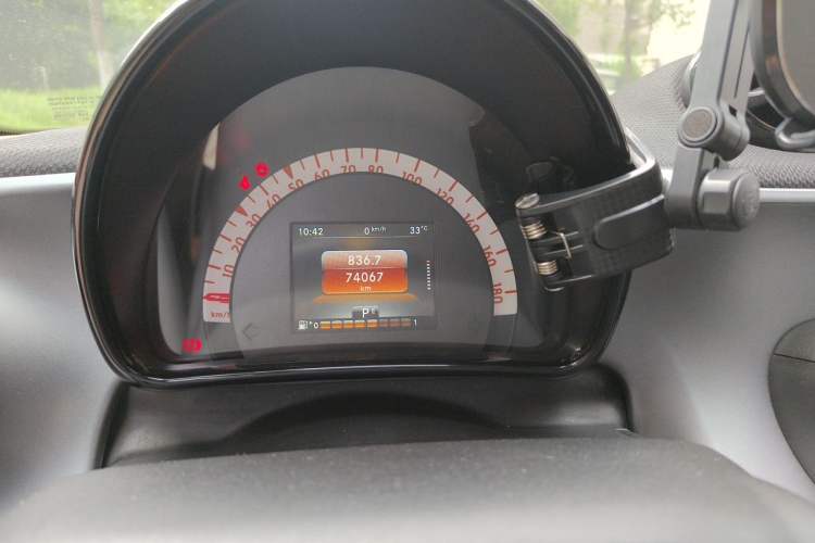 Used smart forfour 2016 1.0L 52 kW Passion Edition Odometer Close Up