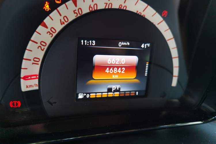 Used smart forfour 2016 1.0L 52 kW Passion Edition Odometer Close Up