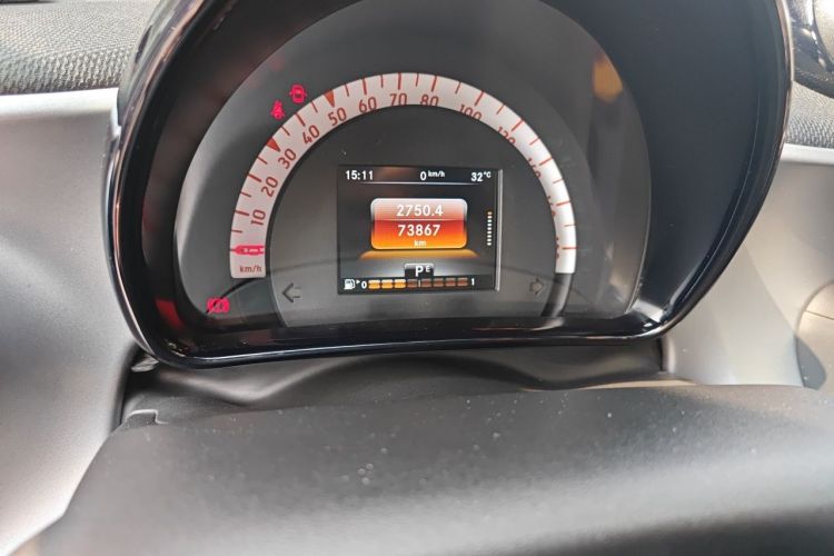 Used smart forfour 2016 1.0L 52 kW Passion Edition Odometer Close Up