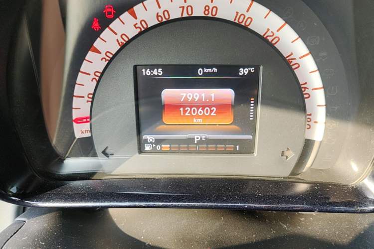 Used smart forfour 2016 0.9T 66 kW Pioneer Edition Odometer Close Up