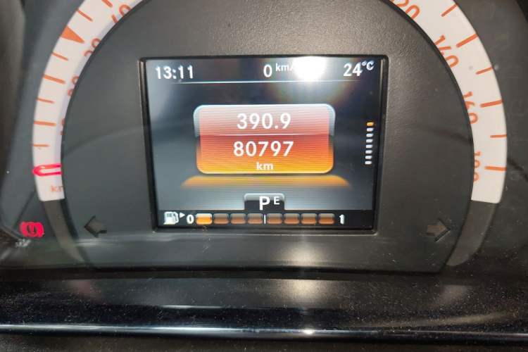 Used smart forfour 2016 1.0L 52 kW Passion Edition Odometer Close Up