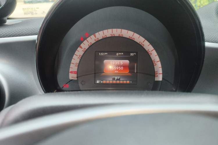Used smart forfour 2016 0.9T 66 kW Pioneer Edition Odometer Close Up