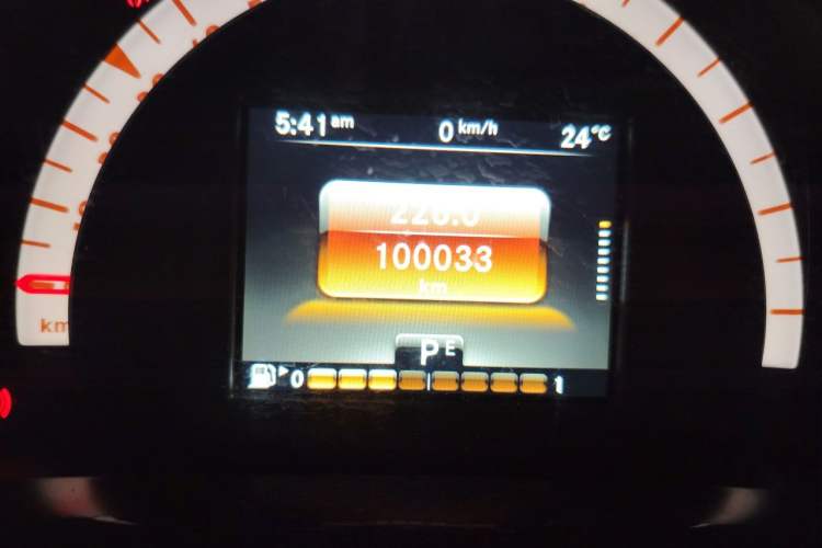 Used smart forfour  Odometer Close Up