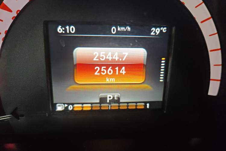 Used smart forfour 2016 0.9T 66 kW Pioneer Edition Odometer Close Up