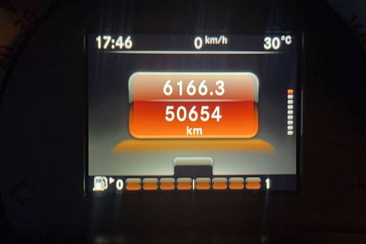 Used smart forfour 2016 0.9T 66 kW Pioneer Edition Odometer Close Up