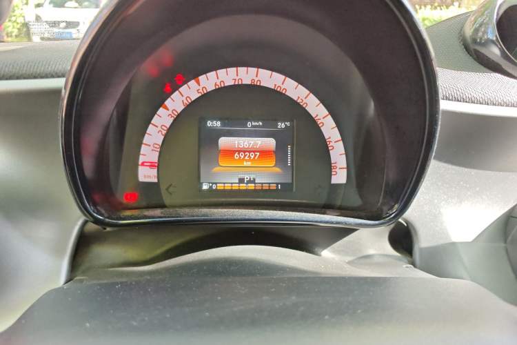 Used smart forfour 2016 0.9T 66 kW Pioneer Edition Odometer Close Up