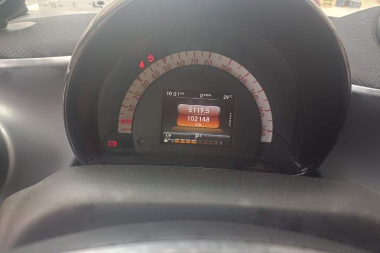 Used smart forfour 2016 0.9T 66 kW Pioneer Edition Odometer Close Up