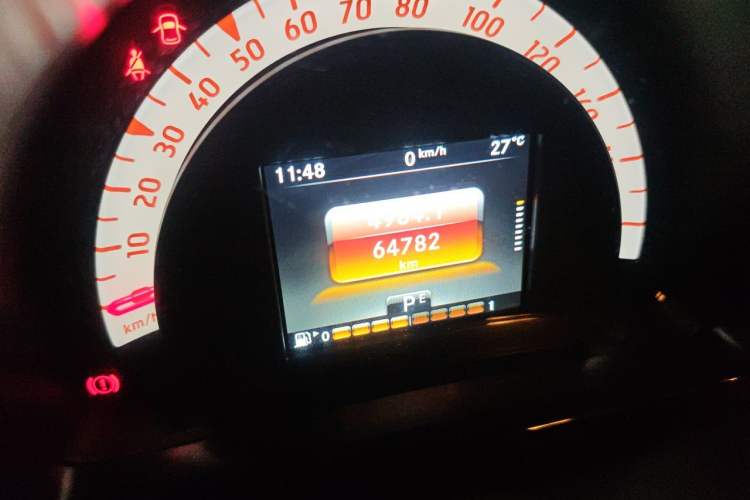 Used smart forfour  Odometer Close Up