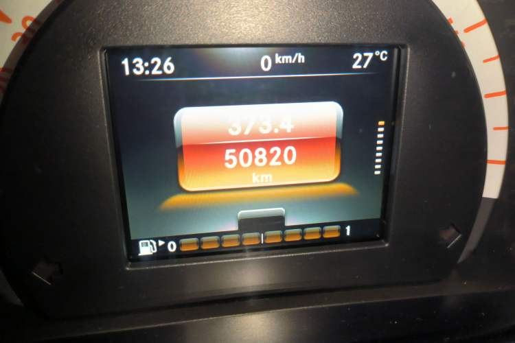 Used smart forfour 2016 1.0L 52 kW Passion Edition Odometer Close Up