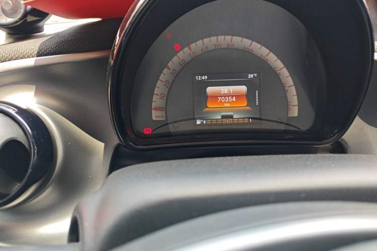 Used smart forfour 2016 0.9T 66 kW Pioneer Edition Odometer Close Up