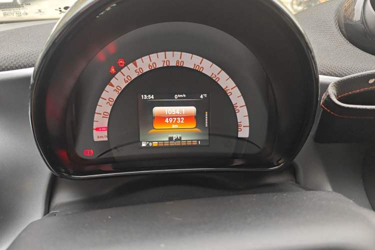 Used smart forfour 2016 1.0L 52 kW Passion Edition Odometer Close Up