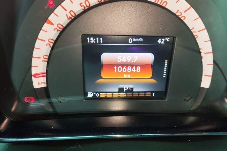 Used smart forfour 2016 1.0L 52 kW Passion Edition Odometer Close Up
