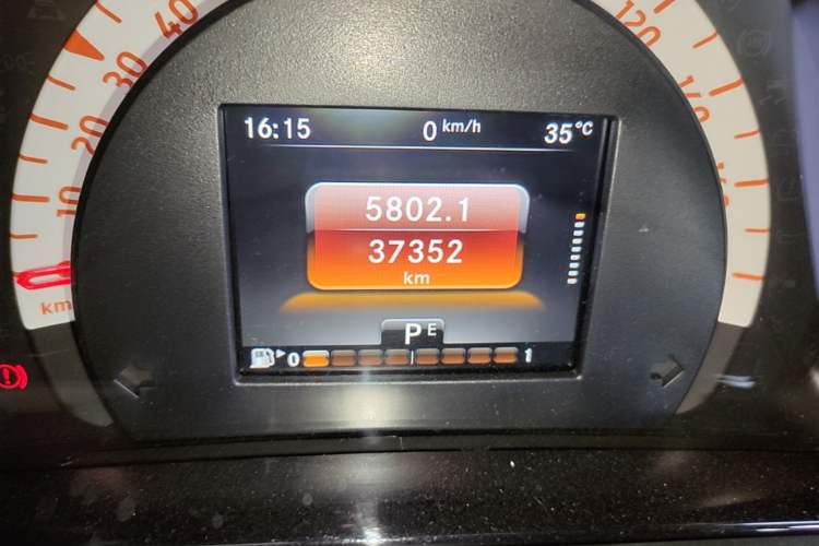 Used smart forfour 2018 0.9T 66 kW Fashion Edition Odometer Close Up