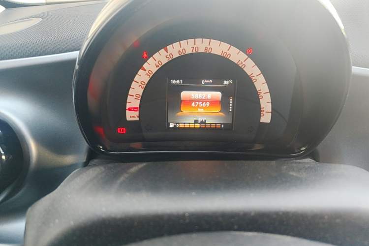 Used smart forfour 2018 1.0L 52kW Passion Edition Odometer Close Up