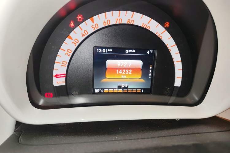 Used smart forfour 2018 1.0L 52kW Passion Edition Odometer Close Up