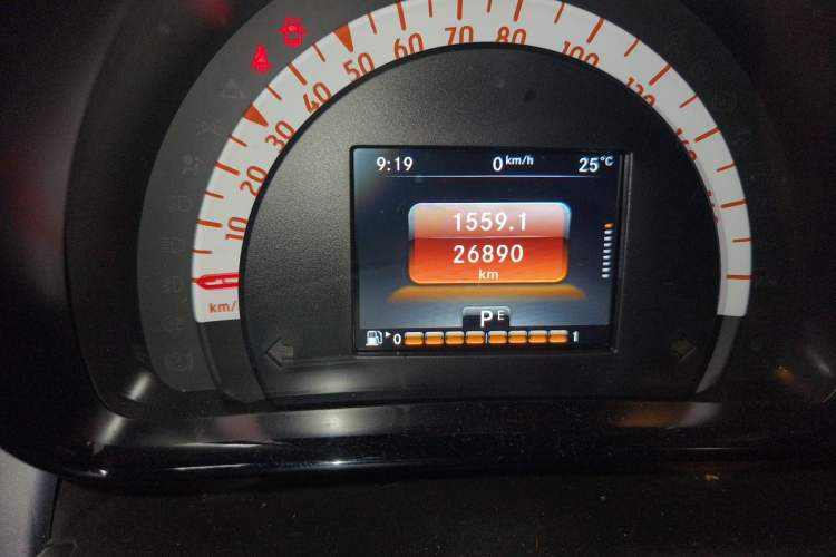 Used smart forfour 2018 0.9T 66 kW Pioneer Edition Odometer Close Up