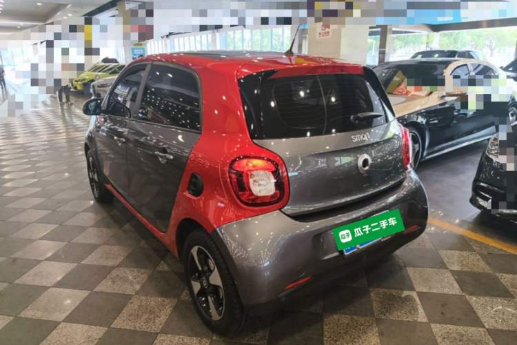 Used smart forfour 2018 1.0L 52kW Passion Edition Rear Left 45 Deg