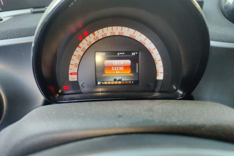 Used smart forfour 2018 1.0L 52kW Passion Edition Odometer Close Up