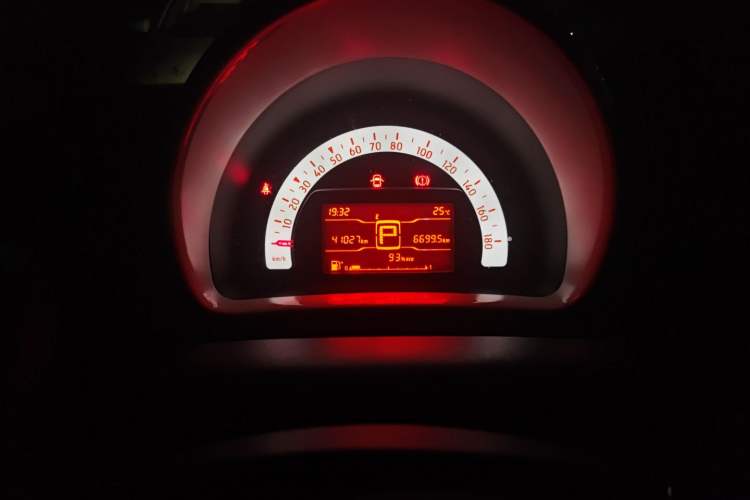 Used smart forfour 2018 1.0L 52 kW Dynamic Edition Odometer Close Up
