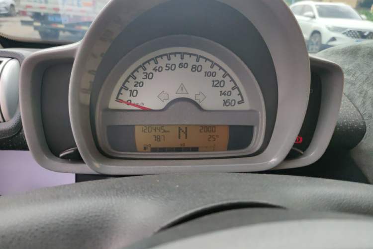Used smart fortwo 2009 1.0 MHD Hardtop Standard Edition Odometer Close Up