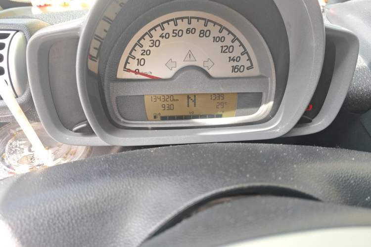 Used smart fortwo 2009 1.0 MHD Hardtop Style Edition Odometer Close Up