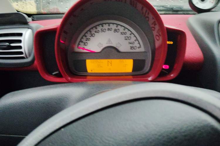 Used smart fortwo 2009 1.0 MHD Hardtop Standard Edition Odometer Close Up