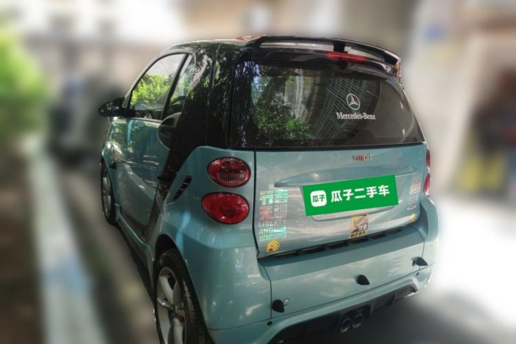 Used smart fortwo 2011 1.0T Hardtop Burning Orange Edition Rear Left 45 Deg