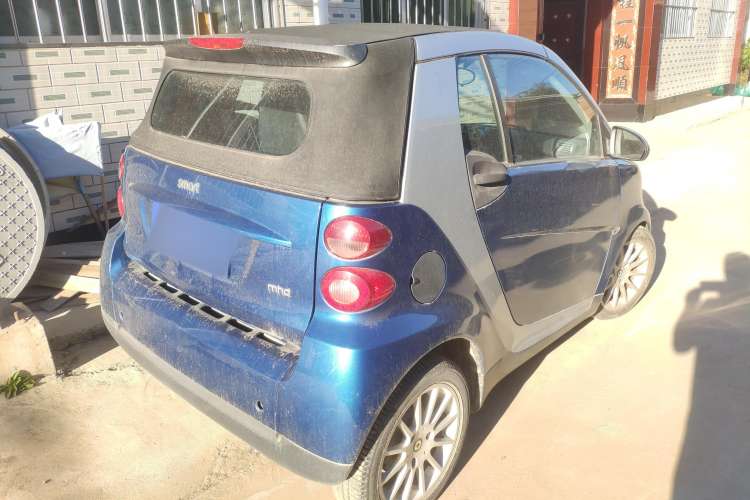 Used smart fortwo 2011 1.0T Convertible Passion Edition Rear Right 45 Deg