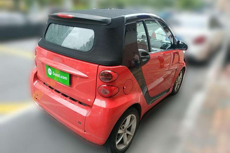 Used smart fortwo 2011 1.0T Convertible Passion Edition Rear Right 45 Deg