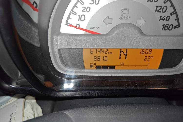 Used smart fortwo 2011 1.0T Year of the Rabbit Special Edition Odometer Close Up