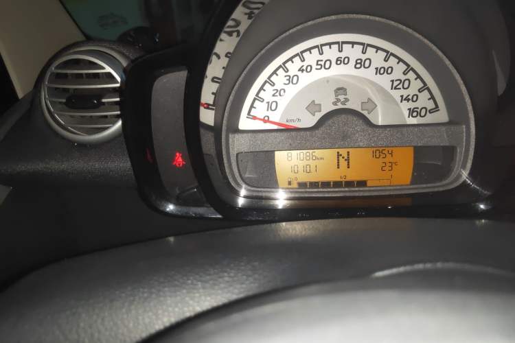 Used smart fortwo 2012 1.0 MHD Hardtop Standard Edition Odometer Close Up