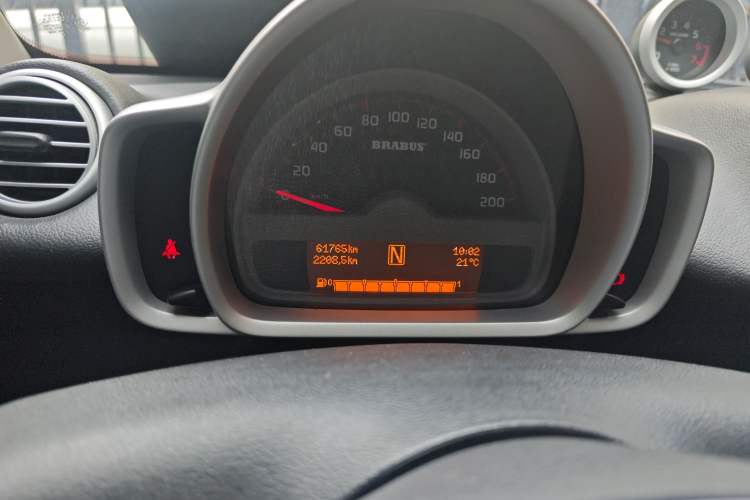 Used smart fortwo 2012 1.0T Bosu Xclusive Edition Odometer Close Up