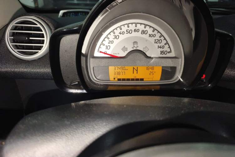 Used smart fortwo 2012 1.0 MHD Hardtop Comfort Edition Odometer Close Up