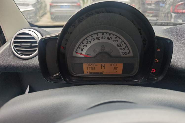 Used smart fortwo 2012 1.0 MHD Hardtop Comfort Edition Odometer Close Up