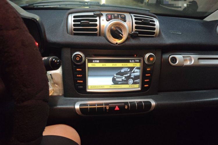 Used smart fortwo 2012 1.0 MHD Hardtop Standard Edition Audio And AC Panel
