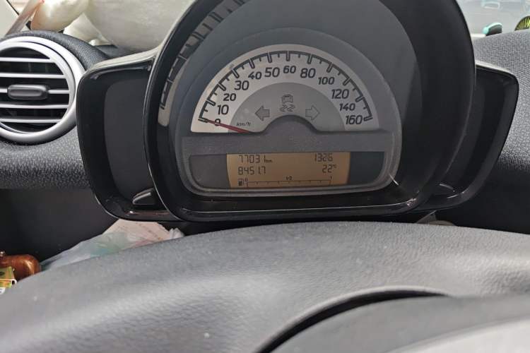 Used smart fortwo 2012 1.0 MHD Hardtop Comfort Edition Odometer Close Up