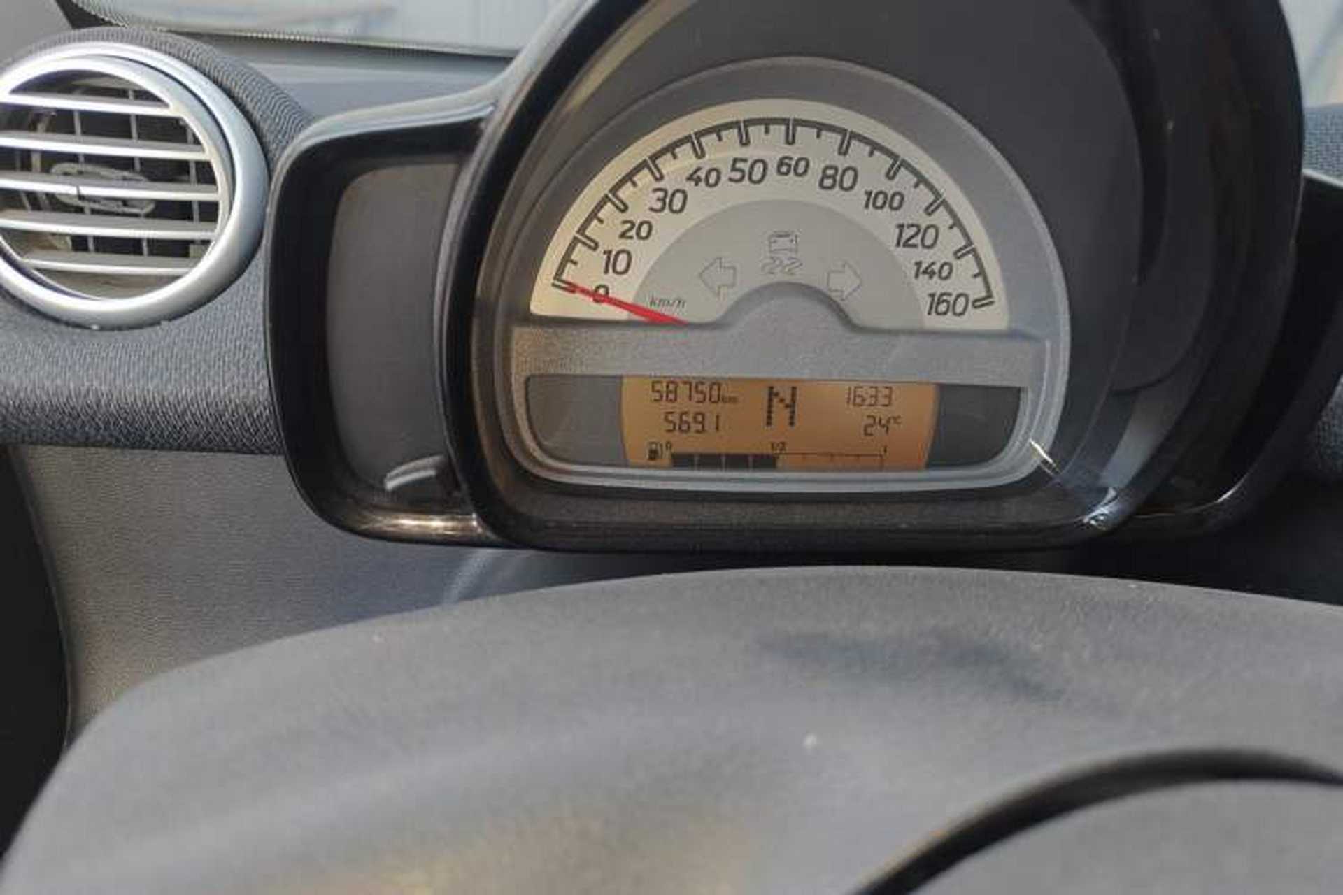 Used smart fortwo 2012 1.0 MHD Hardtop Standard Edition Odometer Close Up
