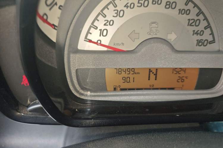 Used smart fortwo 2012 1.0 MHD Hardtop Standard Edition Odometer Close Up