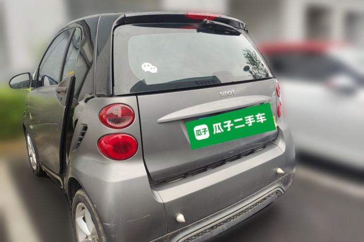 Used smart fortwo 2012 1.0T Flowing Gray Special Edition Rear Left 45 Deg