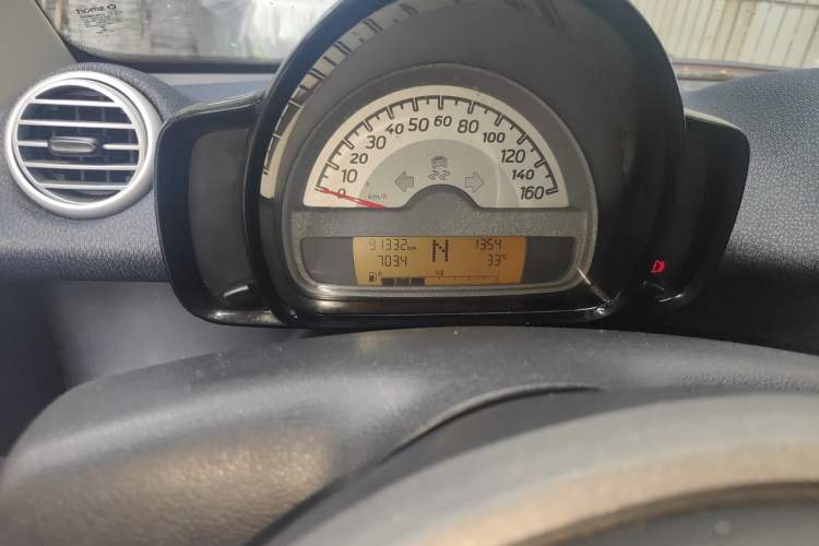 Used smart fortwo 2012 1.0 MHD Hardtop Standard Edition Odometer Close Up